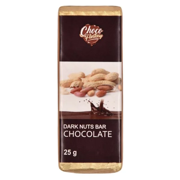 ChocoFantasy Pack of 5 Dark Nuts Chocolate Bar 1