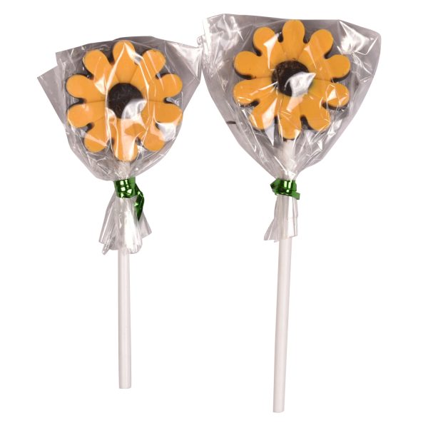ChocoFantasy Pack of 5 Mango Flavor Sunflower Shape Lollipop 1