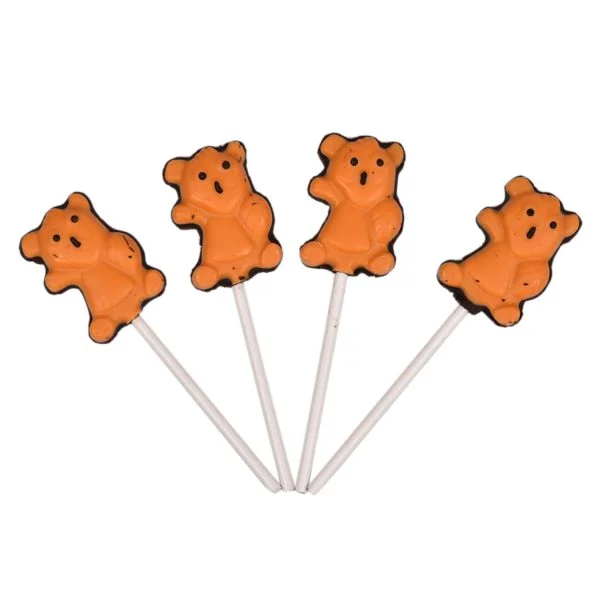 ChocoFantasy Pack of 5 Mango Flavoured Teddy Shape Lollipop