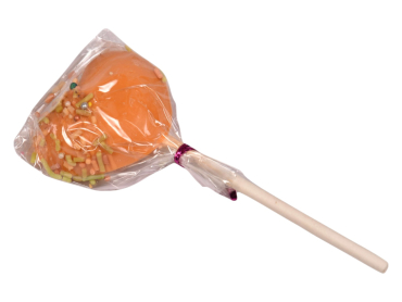 Orange Flavor Heart Shape Lollipop1