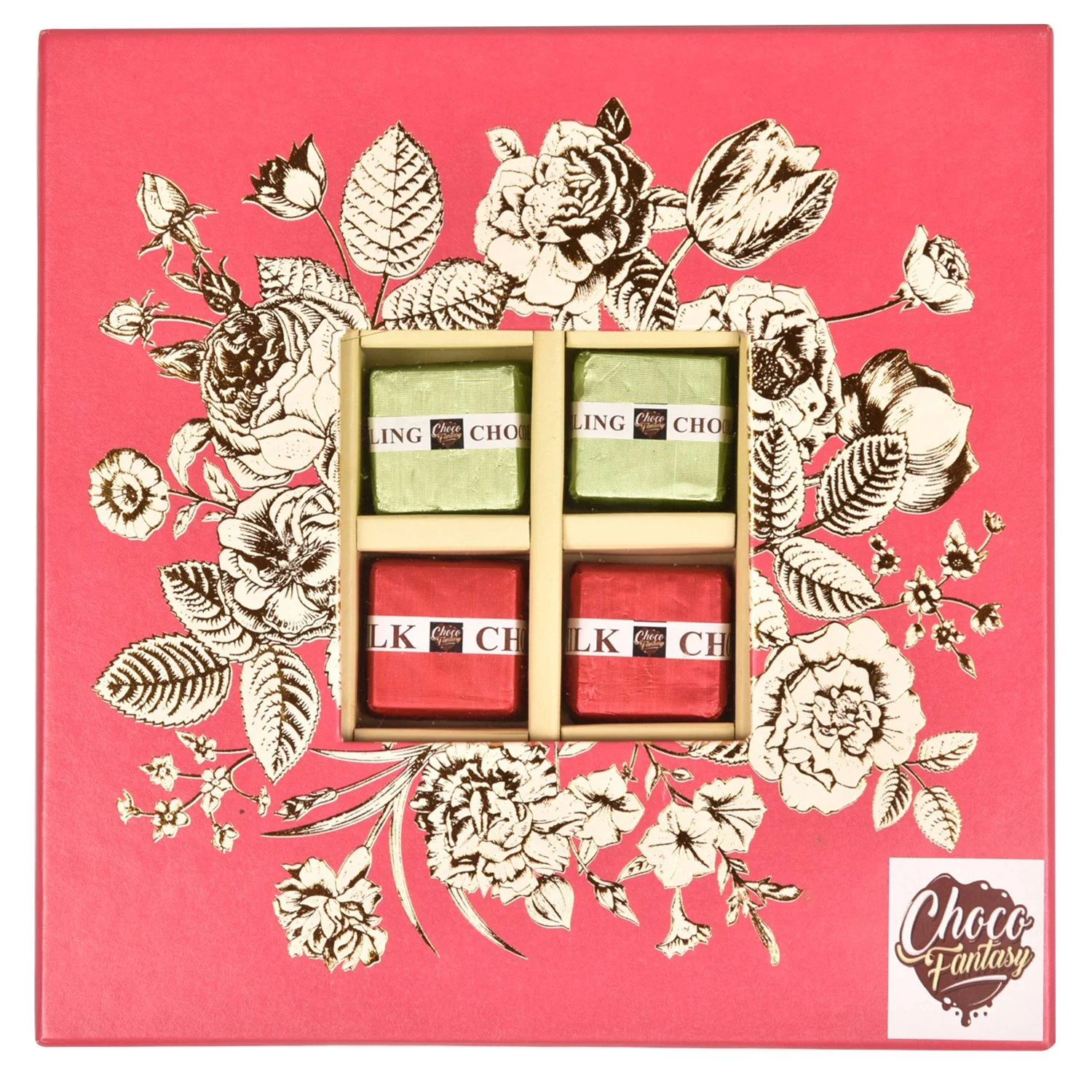 ChocoFantasy Pink Flower Assorted Chocolate Box - Image 4